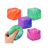 Nouvelle balle anti-stress carrée BSBH en TPR souple à rebond lent, en forme de bloc de sucre, pour soulager l'anxiété