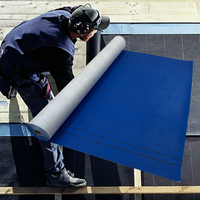 Sous-couche de toiture respirante 1,5 m x 50 m, membrane PP, barrière contre la vapeur d'eau pour la construction de toitures et de murs