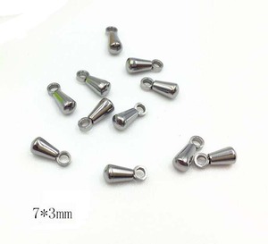 Giọt Nước Mắt Thép Không Gỉ Kết Thúc Của Chuỗi Mở Rộng Thả Hình Dạng Mặt Dây Chuyền Giọt Đuôi Mở Rộng Chuỗi Trang Sức Tìm Phụ Kiện - Product Image 6