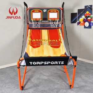 Macchina da Basket Pieghevole Migliorata Facile da Installare, Gioco per <span class=keywords><strong>2</strong></span> <span class=keywords><strong>Giocatori</strong></span> da Interno con Doppio Tabellone Segnapunti Digitale per Adulti e Bambini - Product Image 5