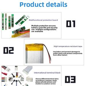 CLY kantong 335050 690mAh 3.7 volt baterai keadaan padat dengan masa pakai sepeda 500 untuk mainan elektronik - Product Image 3