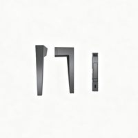 Fenêtres à battants double ouvrant vers l'intérieur en alliage d'aluminium à triple vitrage pour villa résidentielle, avec excellente ventilation