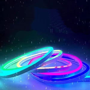 Cuttable 5m RGB <b>LED</b> Neon Strip Kit with Power Supply 24V Remote Flexible Silicone <b>Light</b> for DIY Home Decor - Product Image 2
