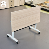 Table de bureau pliable réglable, table de conférence en bois, table pour les écoles, les formations, usage commercial, bureau modulaire
