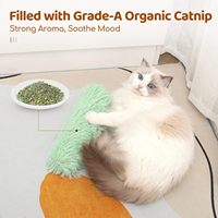 Jouets pour chats : Lot de 3 coussins doux et durables, sonore (bruit froissé), avec herbe à chat, interactifs, pour chatons d'intérieur, favorisent l'exercice du chat, pliables, tous usages