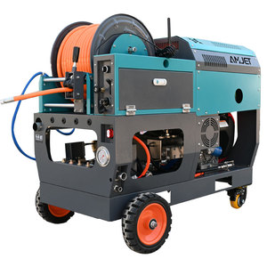 AMJET 3600psi 30lpm pompa tedesca 22hp macchina per la pulizia delle fognature di <span class=keywords><strong>scarico</strong></span> per idraulico sblocca tubi bloccati - Product Image 2
