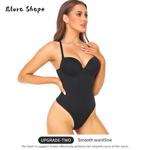 Body modellante sexy da donna con controllo pancia, perizoma e top a canotta senza maniche, ideale <span class=keywords><strong>per</strong></span> abiti da sera e come intimo contenitivo - Product Image 4