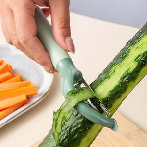 Éplucheur ménager multifonctionnel en acier inoxydable pour fruits et légumes, couteau à éplucher et à raboter, pour melon et fruits - Product Image 4