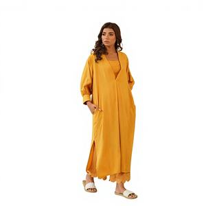 Kurta Étnica Gótica con Estampado Floral, Manga Larga, Cuello en V, para Mujer, Estilo Informal, Festivo, Ropa India de Verano - Product Image 1
