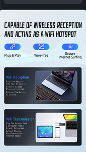 Dual Band 2.4G 600Mbps Usb WiFi Dongle 5GHz 1200Mbps 6 Adapter Usb Dual Band Dongle - Product Image 6