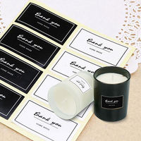 Étiquettes autocollantes personnalisées imperméables pour bougies, impression d'autocollants avec logo client pour usage artisanal