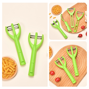 Peladores de Frutas Más Vendidos en 2026 - Juego de Cuchillos Peladores Multifuncionales 3 en 1 de <span class=keywords><strong>Acero</strong></span> Inoxidable para Frutas y Verduras - Product Image 6