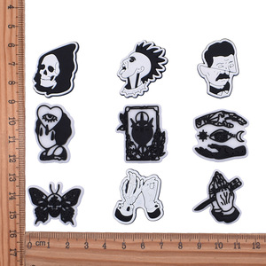 Breloques de chaussures en PVC HY 2026 Halloween : Crâne d'horreur, Sally, <span class=keywords><strong>Jack</strong></span>, Tueur, Démon, Fantôme, Scream – Décorations pour sabots - Product Image 5