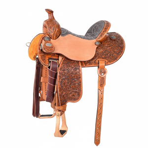 Sillín de caballo occidental de cuero a la moda de la mejor calidad Alta demanda Pista de caballo de cuero occidental más vendida a precio de artículos al por mayor - Product Image 2