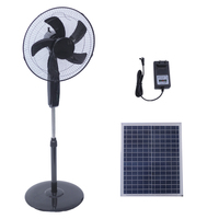 Ventilateur solaire sur pied durable pour les vents forts, ventilateur solaire portable pour la maison, refroidissement de l'air avec panneau solaire