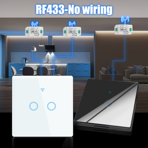 Sixwgh Veelzijdige Rf433 Smart Home Switch 1/<span class=keywords><strong>2</strong></span>/3 Bende Draadloze Touch Wall & Remote Kit Met Multi-Control Functie - Product Image 5