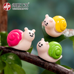 Adorno de Resina con Forma de Caracol Colorido y Creativo, Decoración Colgante para Interiores y Exteriores, Jardín, D1976 - Product Image 3