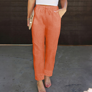 Nueva Colección Primavera Otoño 2026: <span class=keywords><strong>Pantalones</strong></span> Casuales de Alta Gama para <span class=keywords><strong>Mujer</strong></span>, Estilo Chino, Pierna Recta, Pierna Ancha, Holgados y Cortos - Product Image 1