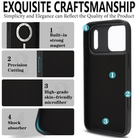 Pour iPhone 15 Pro Max, étui portefeuille magnétique 2-en-1 Dekker Q2 pour iPhone 14, 16, 17 Pro Max, Samsung S24 Ultra