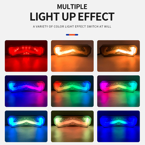 Luces traseras de freno para bicicleta eléctrica, luces de colores ajustables modificadas para <span class=keywords><strong>Honda</strong></span> UQI U1C UQI + otros accesorios de luz de coche - Product Image 5