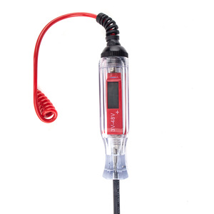 Comprobador de circuitos digitales para automóviles, medidor de voltaje de 3V-48V con cable en espiral de 3.3M para diagnóstico eléctrico automotriz - Product Image 4