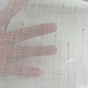 Cửa sổ Sheer Rèm vải 100% polyester linen sọc phong cách vải tuyn vải - Product Image 5