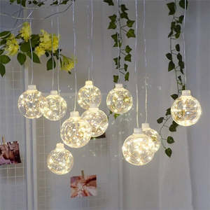 Lampe suspendue en fil de cuivre à 10 têtes de gypsophile, directement de l'usine, pour la décoration de lieux de <span class=keywords><strong>mariage</strong></span> et de festivals - Product Image 6
