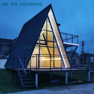 Bâtiment modulaire en structure acier style <span class=keywords><strong>boutique</strong></span>, faible coût, livraison mondiale, kit bungalow camping, hôtels, villas, cours intérieures - Product Image 2