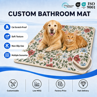 Tapis pour animaux de compagnie Light Flowers, tapis antidérapant, tapis pour chien et chat, logo personnalisé, OEM, vente en gros, usine