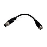 Cables de Audio y Vídeo de aluminio para HDTV/Monitor de coche, sistema de cámara de vehículo, código macho Gx12, 4 pines, 1080P,