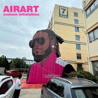 Solution publicitaire murale gonflable géante personnalisée pour événements et festivals de musique