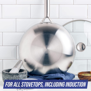 Juego de Ollas de Acero Inoxidable de Alta Calidad sin Recubrimiento, 7 Piezas, con Tapas de Vidrio, Apto para Lavavajillas y Horno, para Estufas de Gas/Inducción - Product Image 6