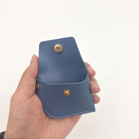 Mini pochette porte-clés simple en cuir PU, petit sac moderne avec breloque, porte-clés à mousqueton pour clés de voiture