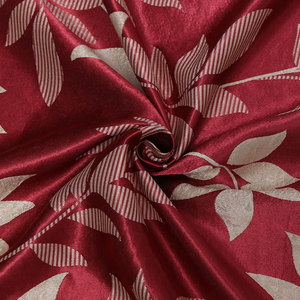 Rèm Vải <span class=keywords><strong>Jacquard</strong></span> Màu Đỏ Chất Lượng Hàng Đầu Cho Phòng Khách - Product Image 5