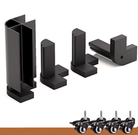 Jardinière extérieure en alliage d'aluminium, finition grain de bois, revêtement poudré, clôture de jardin, paravent d'intimité, pot de plante métallique personnalisé
