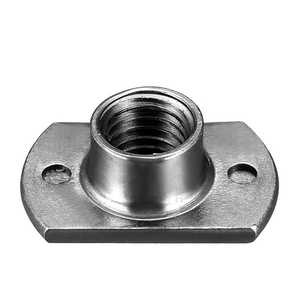 Flange Nut M10 Metric Zinc Plated Class 8.8 Right Hand <b>Thread</b> CNC Machined Flat Head Industrial Fastener - Product Image 4