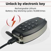 KENRONE Poignée de verrouillage robuste et durable sans batterie avec contrôle d'accès pour armoire de signalisation de station de base