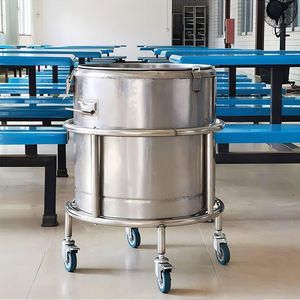 Estante para ollas de acero inoxidable con cubo de ruedas, soporte para móviles, estante de almacenamiento móvil para botellas de <span class=keywords><strong>Gas</strong></span> - Product Image 3