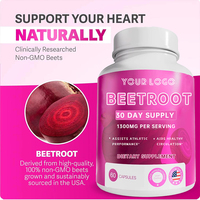 Complément Alimentaire Capsules de Betterave 1300mg Poudre de Betterave Naturelle Améliore les Performances Athlétiques Favorise la Santé des Femmes Enceintes
