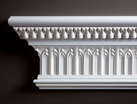 Nouveau produit GRG Plafond et panneau mural en plâtre renforcé de fibre de verre Moulage