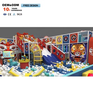 Customized New Red Lion-Themed Indoor Playground Equipment Children's Obstacle <b>Trampoline</b> - Product Image 2