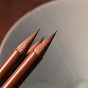 Ensemble <span class=keywords><strong>de</strong></span> stylos <span class=keywords><strong>de</strong></span> calligraphie traditionnelle chinoise portables avec poils mixtes <span class=keywords><strong>et</strong></span> manche en bois durable pour la pratique <span class=keywords><strong>de</strong></span> l'écriture en voyage - Product Image 2