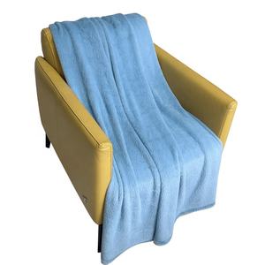 Manta de invierno de piel sintética de conejo de lujo reversible peluda y esponjosa súper cómoda al por mayor - Product Image 1