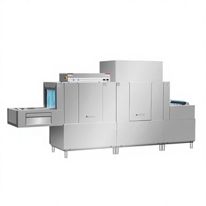 Lavavajillas Industrial Automático de Cadena Completa para Cafeterías Escolares, Hoteles y Restaurantes, con Desinfección, 17.8kW - Product Image 2