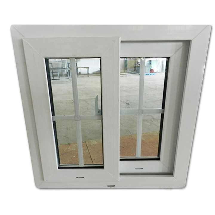 2025 Upvc/pvc小推拉窗冲击窗upvc材料平开横梁窗| Alibaba.com
