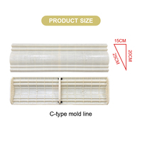 Fabricant vente directe avant-toit ligne produits ménagers pour bâtiment décoration extérieure béton coulé ciment avant-toit ligne forme