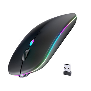 Ratón inalámbrico Recargable LED Ratones silenciosos Diseño ultrafino Ratón de computadora portátil para computadoras portátiles, IPads, MacBooks - Product Image 2