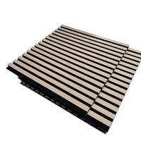 Panneaux acoustiques en bois lamellé-collé en noyer ignifuge Akupanel de grande qualité, réduction du bruit, pour la décoration murale intérieure