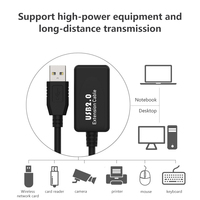 Hochgeschwindigkeits 5m 10m 15m 20m Langes USB 2.0 Verlängerungskabel USB-A Datenkabel Druckerkabel mit Signalverstärker