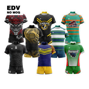 Support de conception gratuit Fournisseur professionnel Maillot de rugby Qualité supérieure Concevez votre propre maillot de rugby pour les matchs - Product Image 1